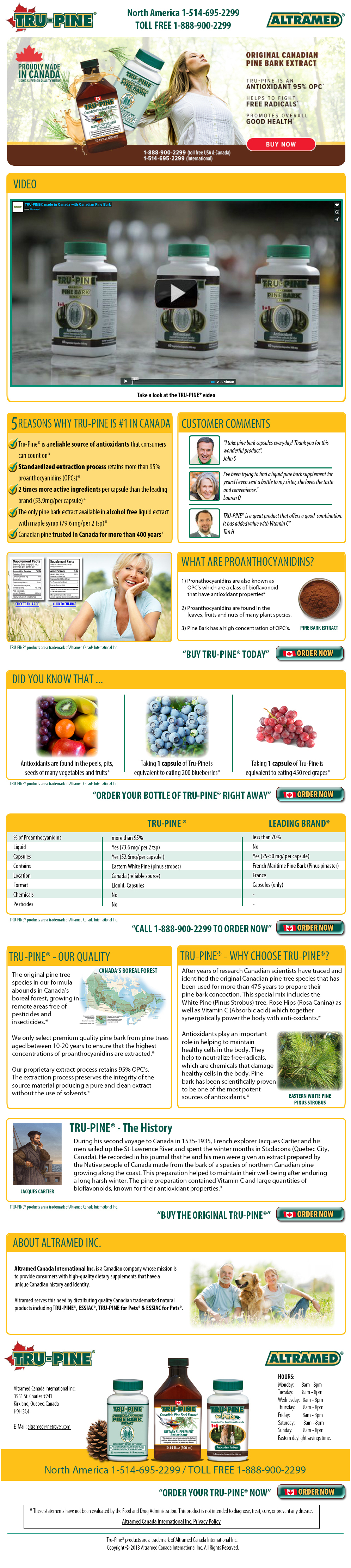 TRU-PINE® is a potent source of antioxidants